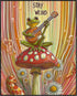 Posterizer 1 pcs-weird frog playing music in psychedelic nature-stay weird 3-Fantasy & Fiction Art-Comedy Art-Living Room Bedroom Decor- unframed ...